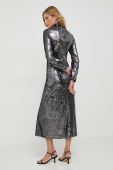 Сукня Sisley колір срібний maxi розкльошена