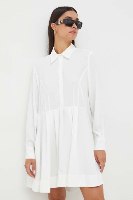 Сукня Pinko колір бежевий mini oversize