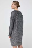 Сукня з домішкою вовни Pinko колір срібний mini oversize