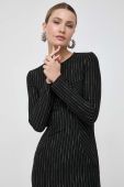 Сукня Pinko колір чорний midi облягаюча (3558551)