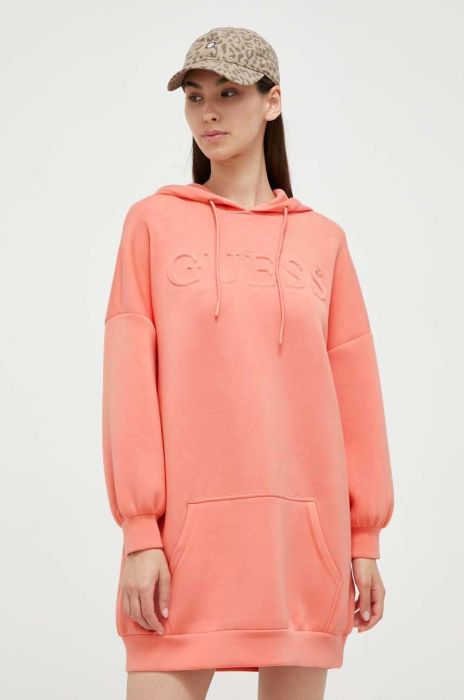 Сукня Guess колір помаранчевий mini oversize