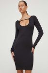 Сукня HUGO колір чорний mini облягаюча (3490281)