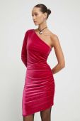 Сукня HUGO колір рожевий mini облягаюча (3618735)