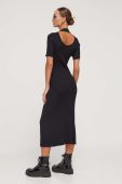 Сукня HUGO колір чорний midi облягаюча (3582944)