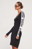 Сукня HUGO колір чорний mini облягаюча (3586204)