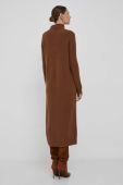 Вовняна сукня Tommy Hilfiger колір коричневий midi oversize