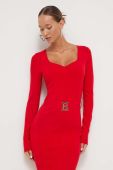 Сукня Blugirl Blumarine колір червоний maxi облягаюча