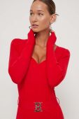 Сукня Blugirl Blumarine колір червоний maxi облягаюча
