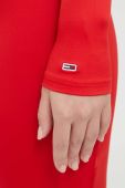 Сукня Tommy Jeans колір червоний mini облягаюча (3542422)