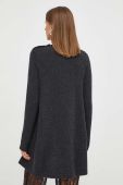 Кашемірова сукня BA&SH колір сірий mini розкльошена