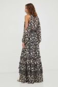 Сукня BA&SH колір чорний maxi розкльошена