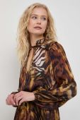 Сукня Marciano Guess колір коричневий midi розкльошена