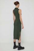 Сукня Superdry колір зелений midi облягаюча (3578420)