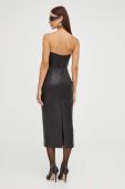 Сукня Bardot колір чорний mini облягаюча (3568470)