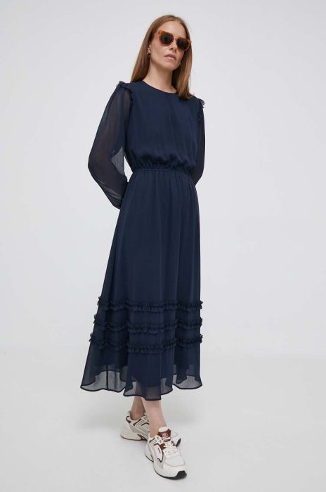 Сукня Joop! колір синій maxi розкльошена