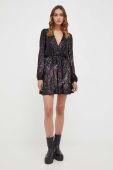 Сукня Twinset колір чорний mini розкльошена (3593713)