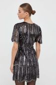 Сукня Twinset колір чорний mini розкльошена (3618753)