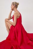 Сукня Twinset колір червоний maxi розкльошена