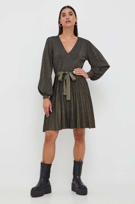 Сукня Twinset колір чорний mini розкльошена (3588871)