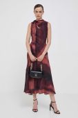 Сукня Dkny maxi розкльошена колір барвистий (3463628)