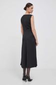 Сукня Dkny колір чорний midi розкльошена (3463633)