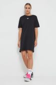 Бавовняна сукня Reebok колір чорний mini пряма