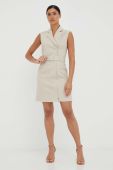 Сукня Morgan колір бежевий mini облягаюча (3416449)