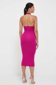 Сукня Morgan колір рожевий midi облягаюча