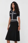 Сукня Karl Lagerfeld колір чорний midi облягаюча (3538588)