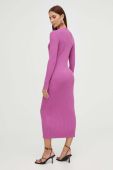 Сукня Karl Lagerfeld колір фіолетовий midi облягаюча