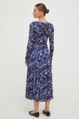 Сукня MAX&Co. колір синій midi розкльошена (3622287)