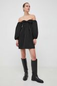 Сукня MAX&Co. колір чорний mini розкльошена (3676478)