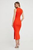 Сукня Morgan колір помаранчевий midi облягаюча