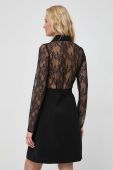 Сукня Morgan колір чорний mini облягаюча (3679197)