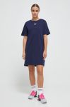 Бавовняна сукня Reebok колір синій mini пряма