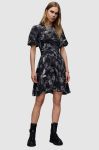 Сукня AllSaints ALI PEGGY DRESS колір чорний mini розкльошена