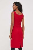 Сукня Artigli колір червоний mini облягаюча