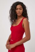 Сукня Artigli колір червоний mini облягаюча