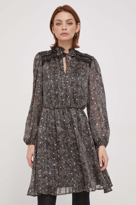 Сукня Artigli колір бежевий mini розкльошена