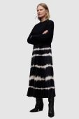 Сукня і светр AllSaints CURTIS колір чорний midi розкльошена