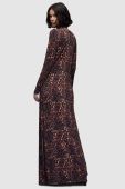 Сукня AllSaints WD110Z KATLYN ANITA MAXI DR колір коричневий maxi пряма