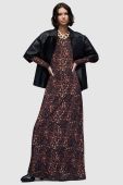 Сукня AllSaints WD110Z KATLYN ANITA MAXI DR колір коричневий maxi пряма