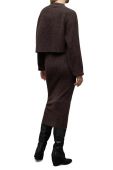 Сукня і светр AllSaints MARGOT колір коричневий midi пряма
