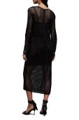 Сукня AllSaints Rosalie колір чорний midi пряма