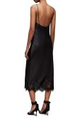 Сукня AllSaints Ophelia колір чорний midi облягаюча