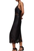 Сукня AllSaints Ophelia колір чорний midi облягаюча