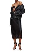Сукня AllSaints Ophelia колір чорний midi облягаюча