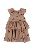 Дитяча бавовняна сукня Konges Sl?jd колір бежевий mini розкльошена (3591963)