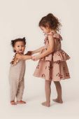Дитяча бавовняна сукня Konges Sl?jd колір бежевий mini розкльошена (3591963)