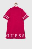Дитяча бавовняна сукня Guess колір рожевий mini пряма (3328351)